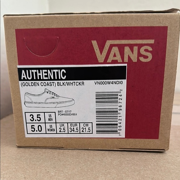 Vans Kids Checkered Black and White Shoes - Picture 3 of 4